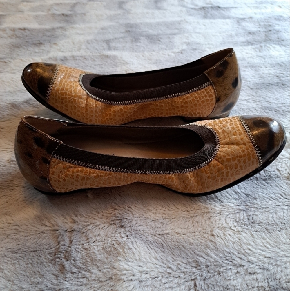 Anyi Lu  Leather Cap Toe & Heel Ballet Flats  Size 6 (36)
